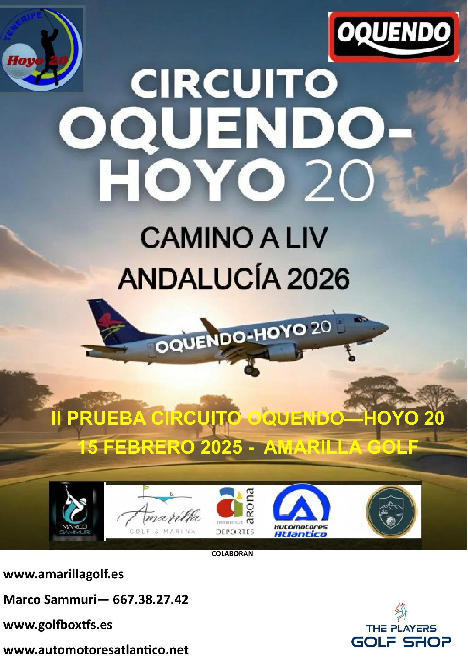 Cartel de II TORNEO CIRCUITO OQUENDO-HOYO 20