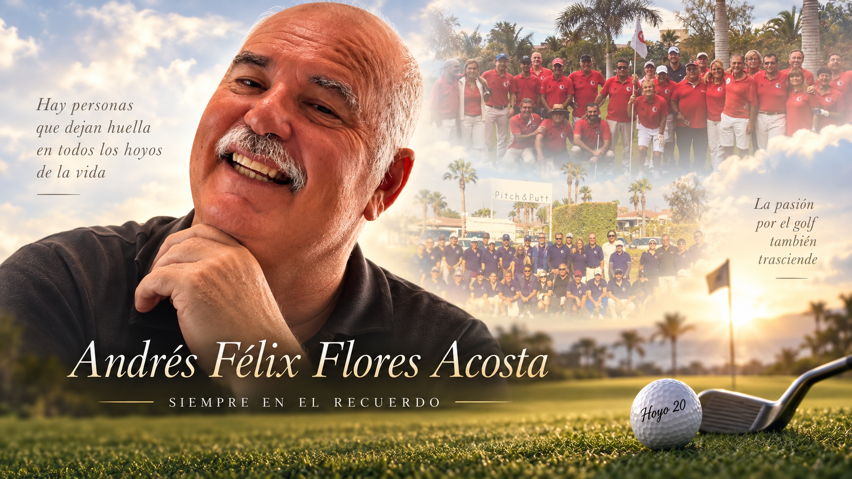 Homenaje del Club Deportivo Hoyo 20 a Andrés Félix Flores Acosta